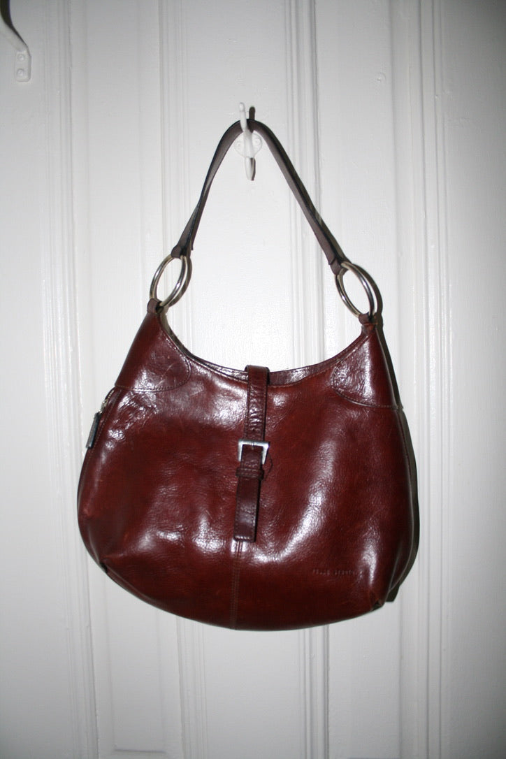 Vintage Burgundy Leather Bag