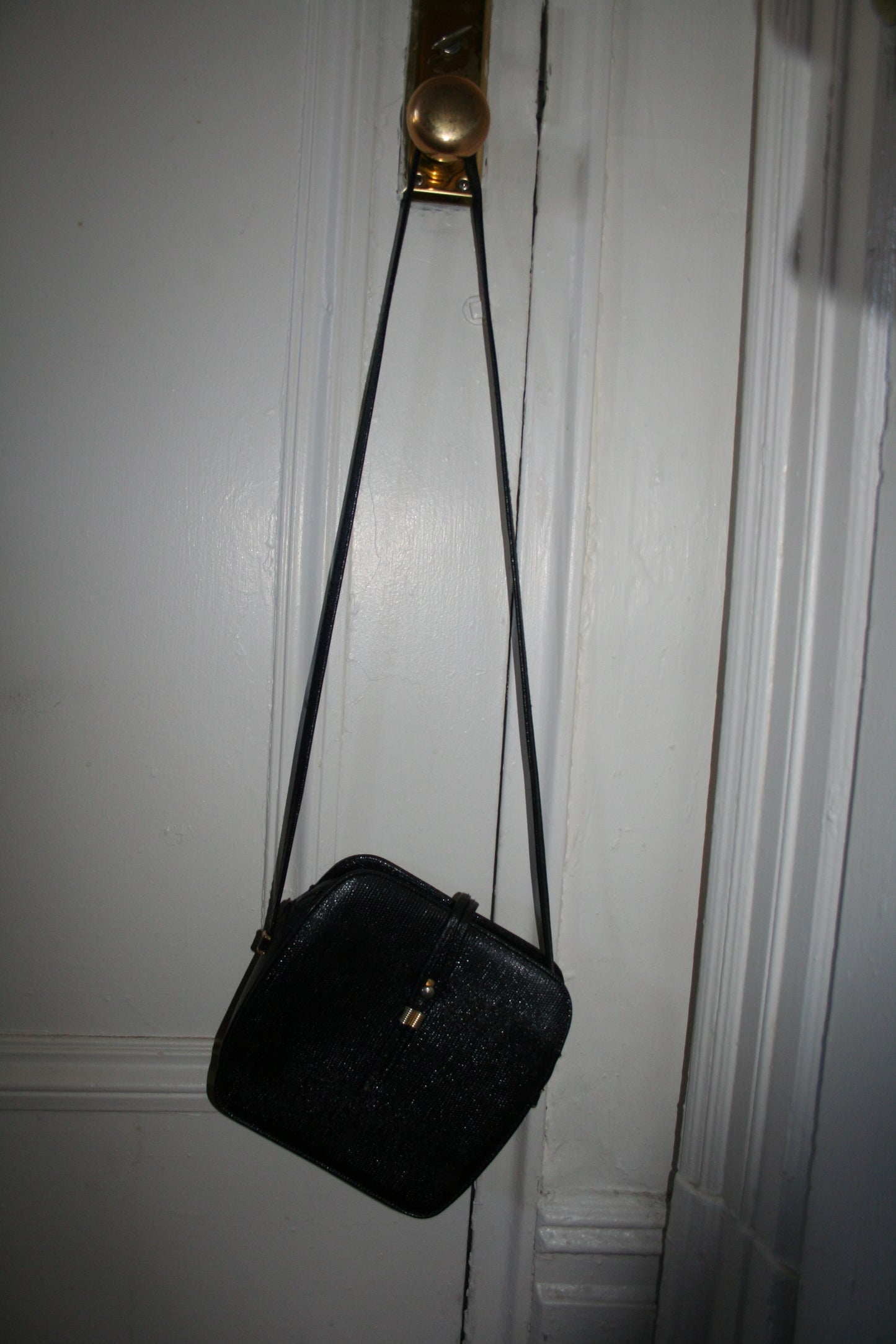 Vintage Black Leather Bag