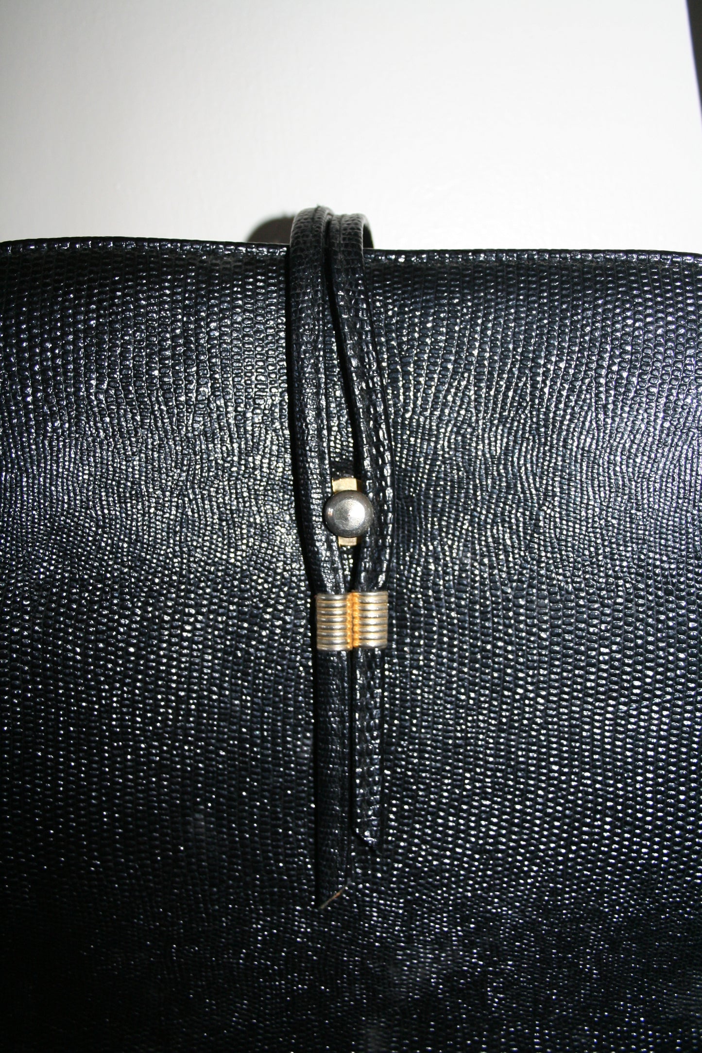 Vintage Black Leather Bag