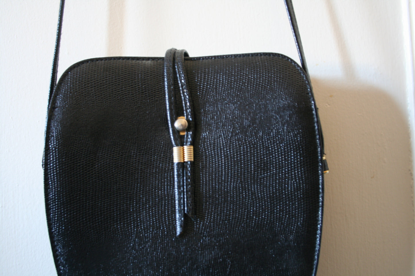 Vintage Black Leather Bag