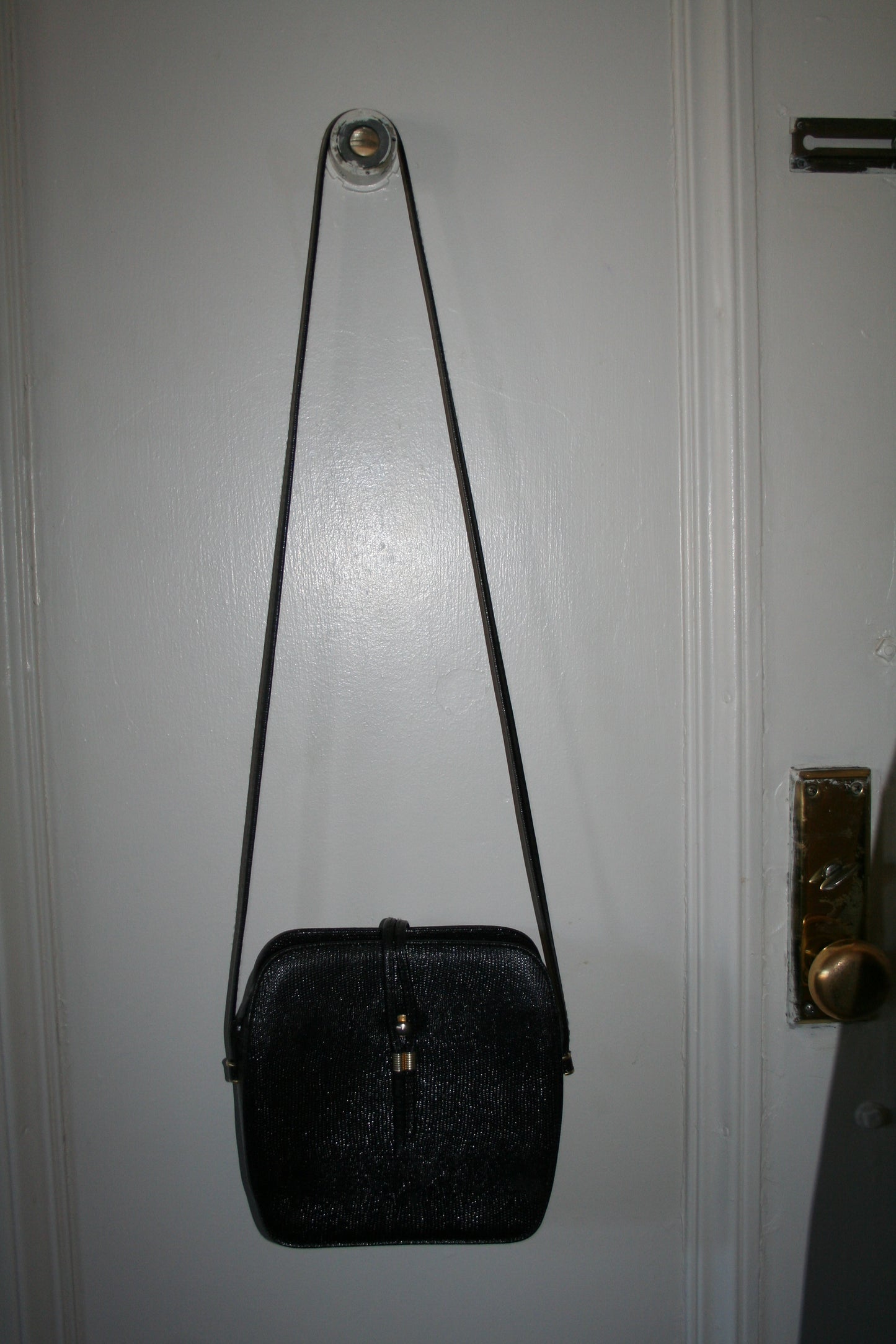 Vintage Black Leather Bag