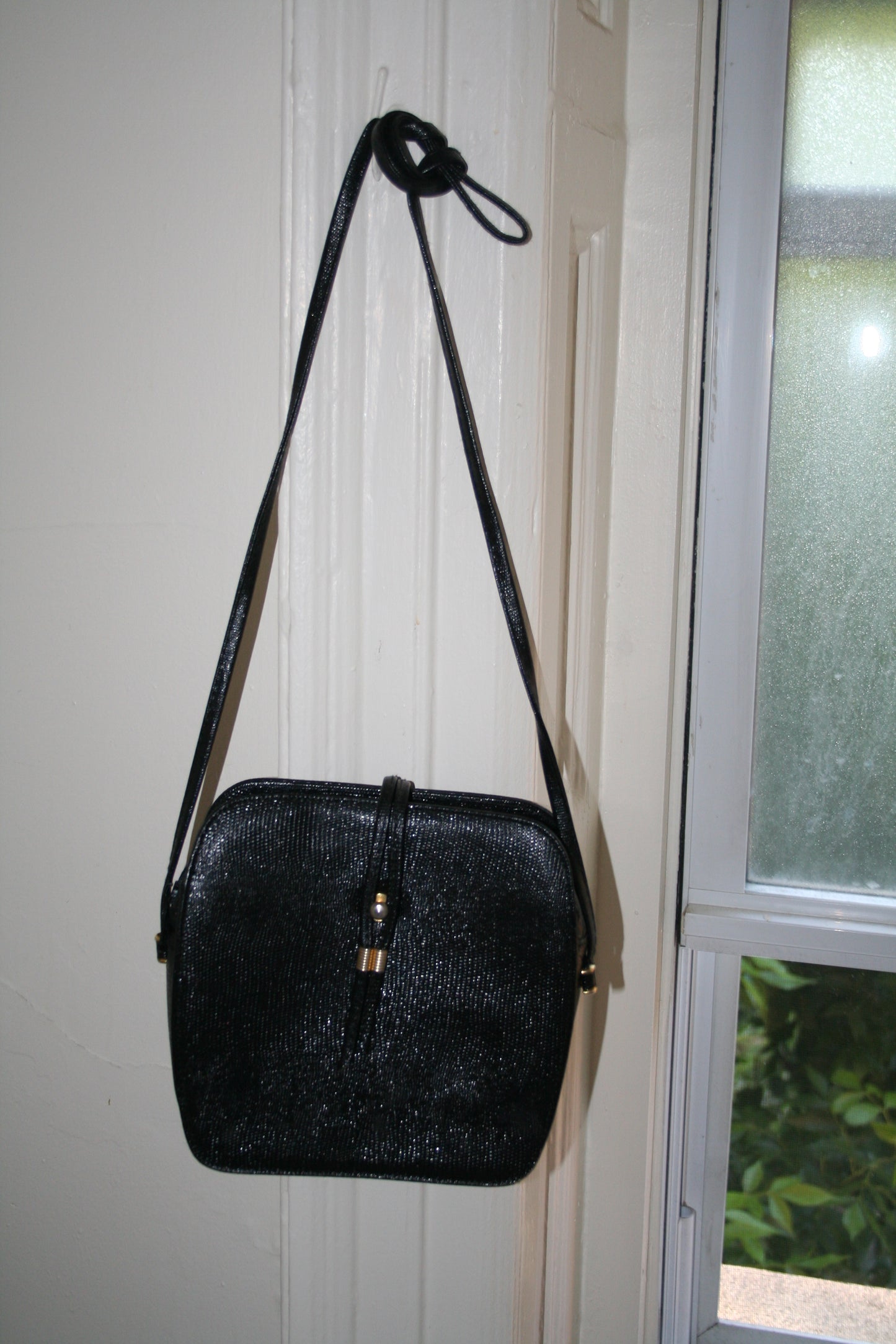 Vintage Black Leather Bag