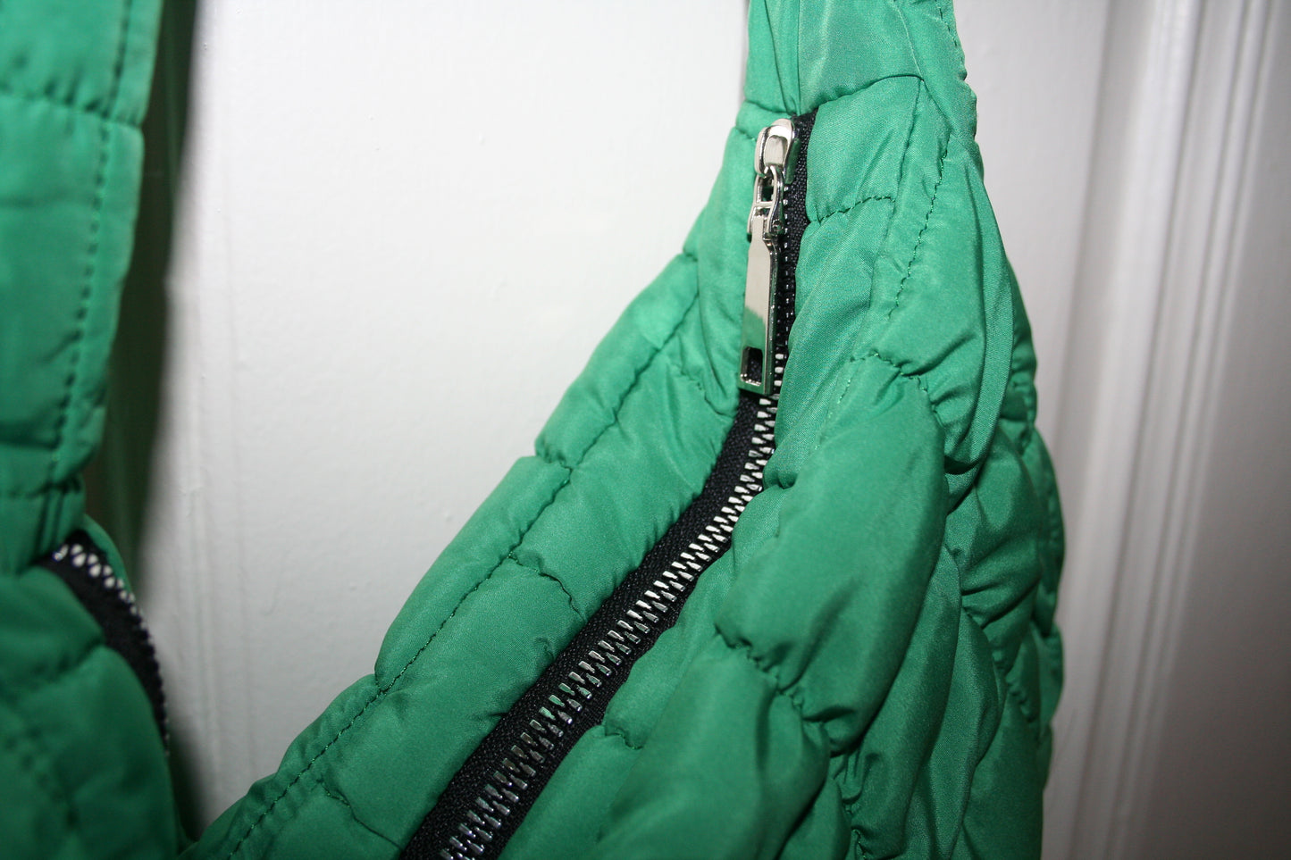 Vintage Green Puffer Bag