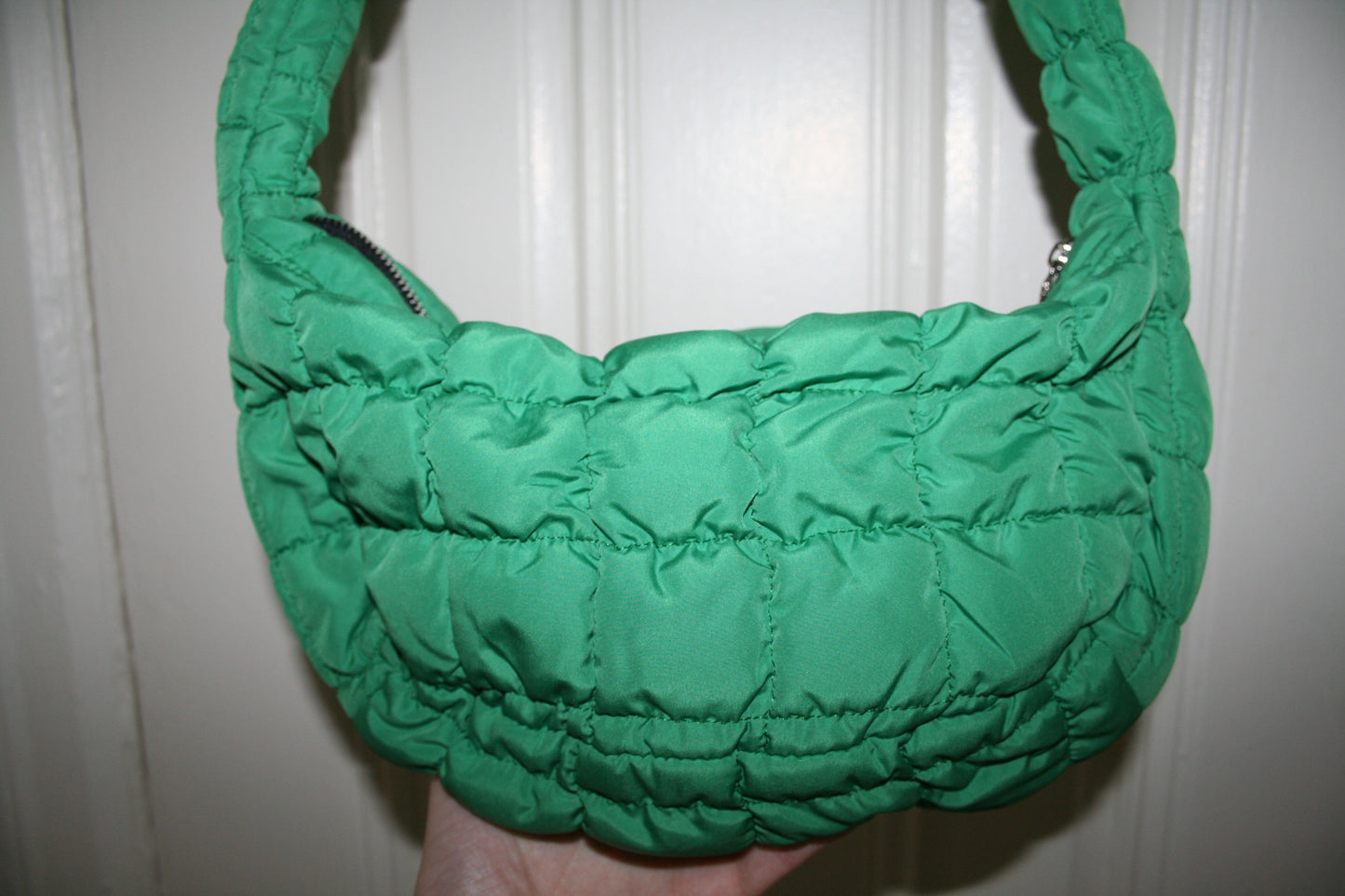 Vintage Green Puffer Bag