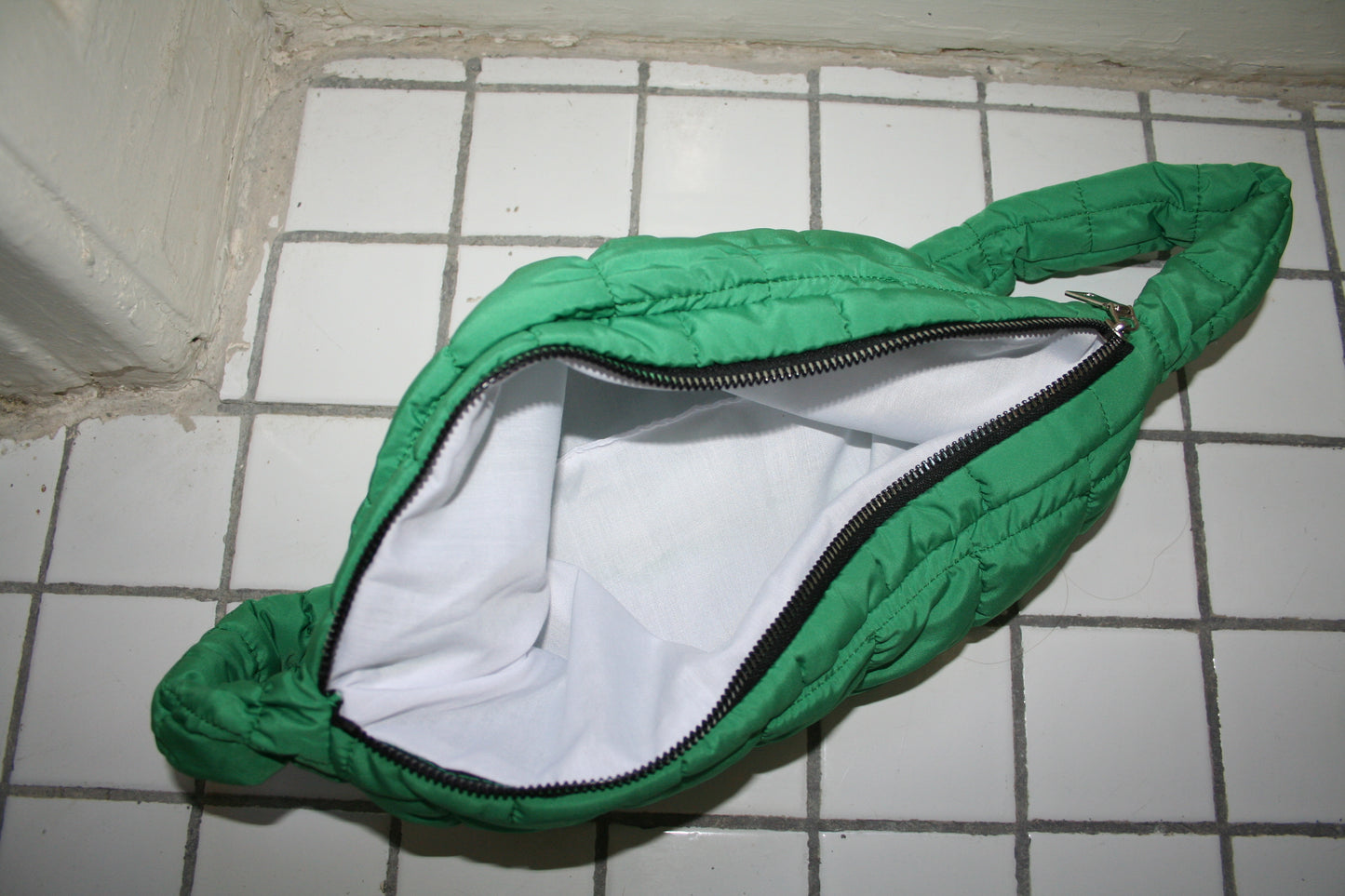 Vintage Green Puffer Bag