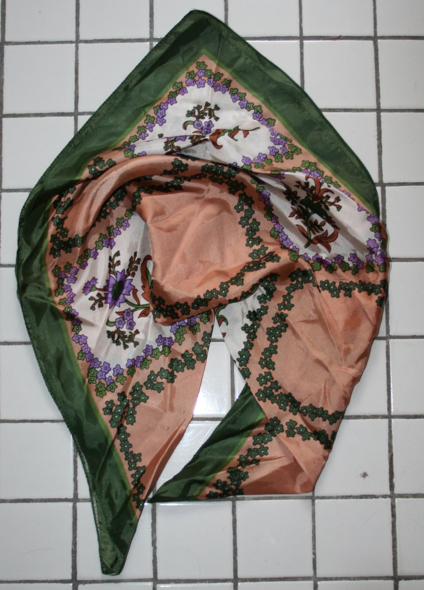 Vintage Floral Scarf