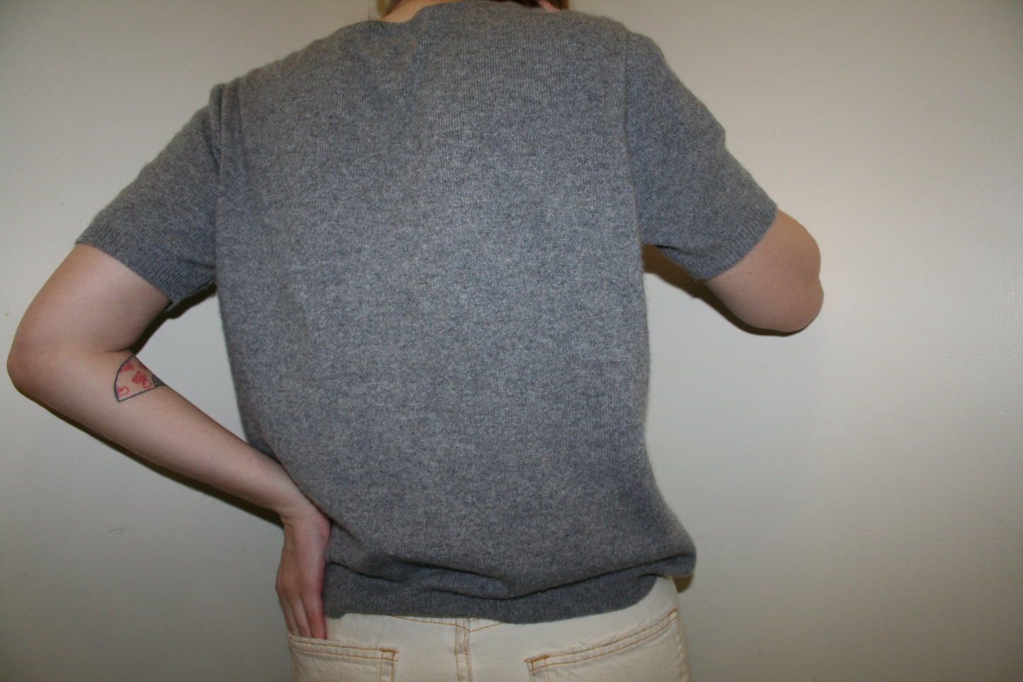 Vintage Gray Cashmere Pullover