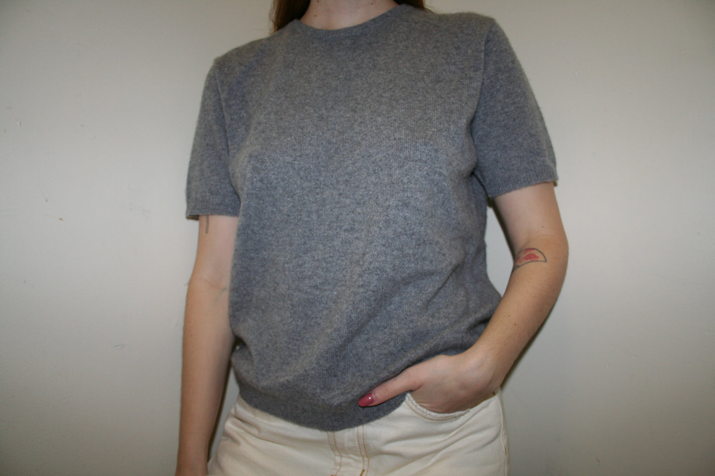 Vintage Gray Cashmere Pullover